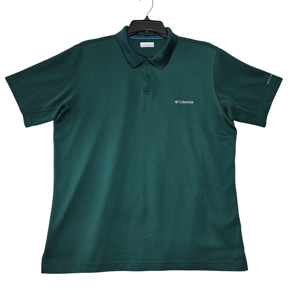 Columbia Men's Omni-Shade Polo Shirt‎ XL Green